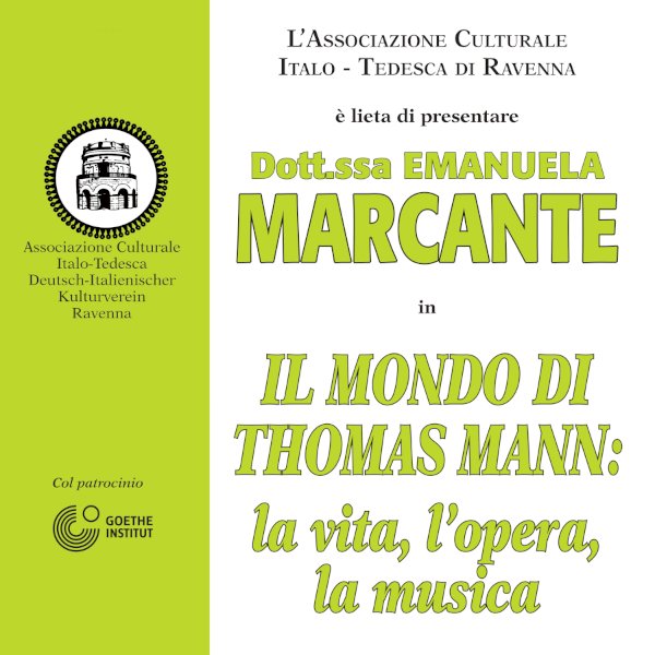 Conferenza Marcante su Thomas Mann